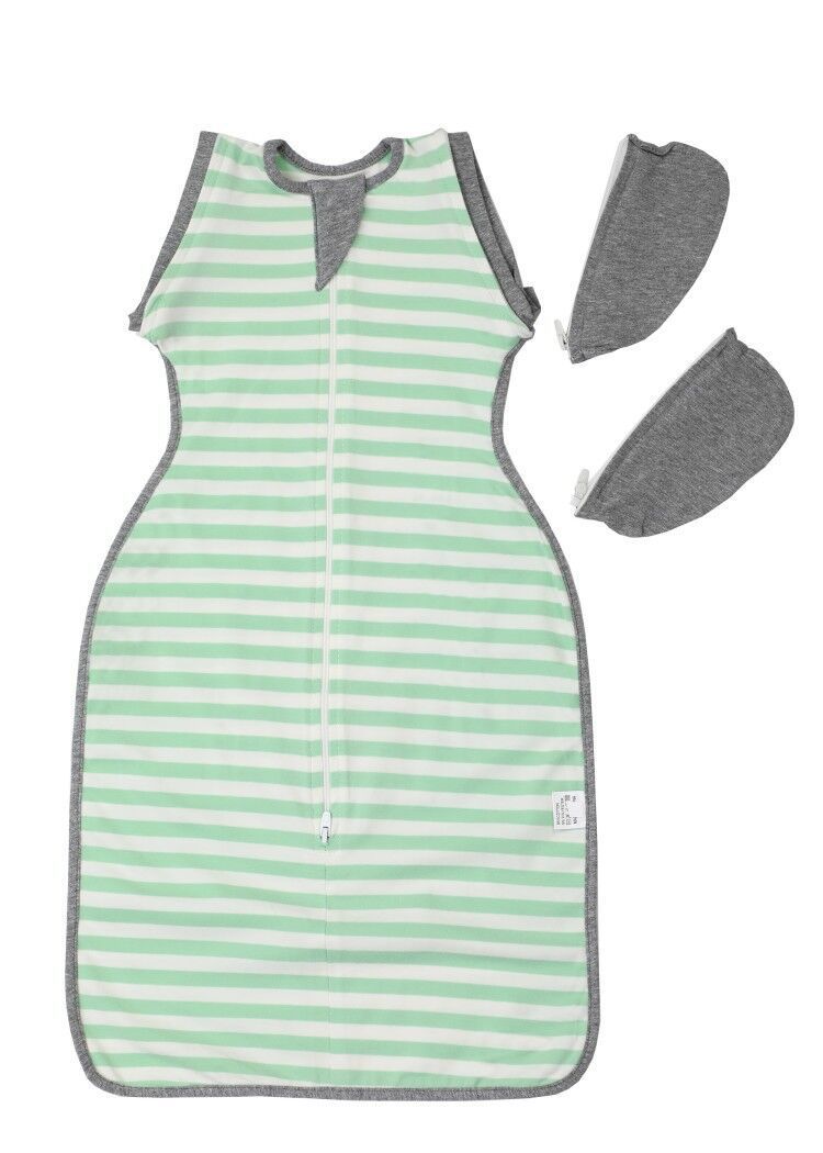 Fern & Feather™ Anti-Startle Baby Sleeping Bag – 100% Cotton Swaddle Blanket & Infant Sleep Sack with Detachable Sleeves