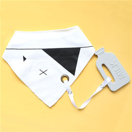 Fern & Feather CozyCare™ Cotton & Silicone Bib Set