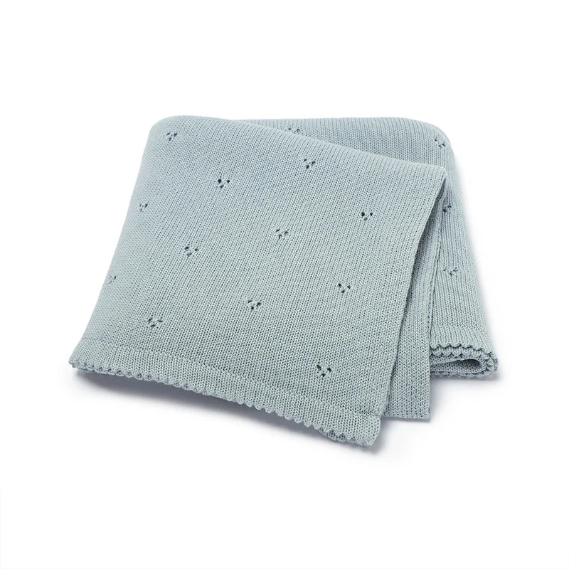 Fern & Feather™ CozyShell – Knitted Cotton Blanket