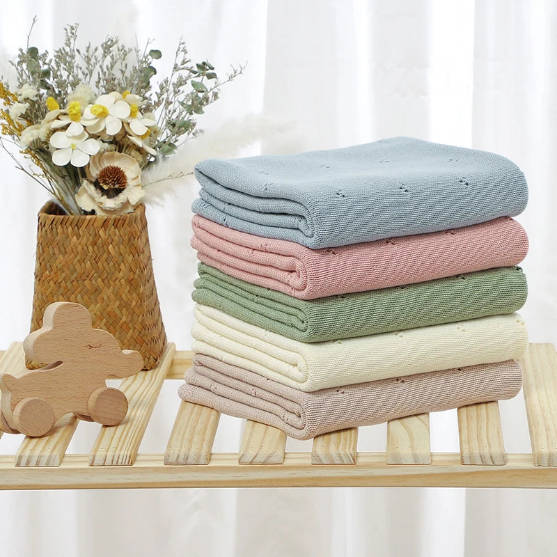 Fern & Feather™ CozyShell – Knitted Cotton Blanket