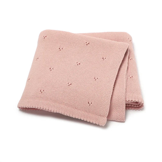 Fern & Feather™ CozyShell – Knitted Cotton Blanket