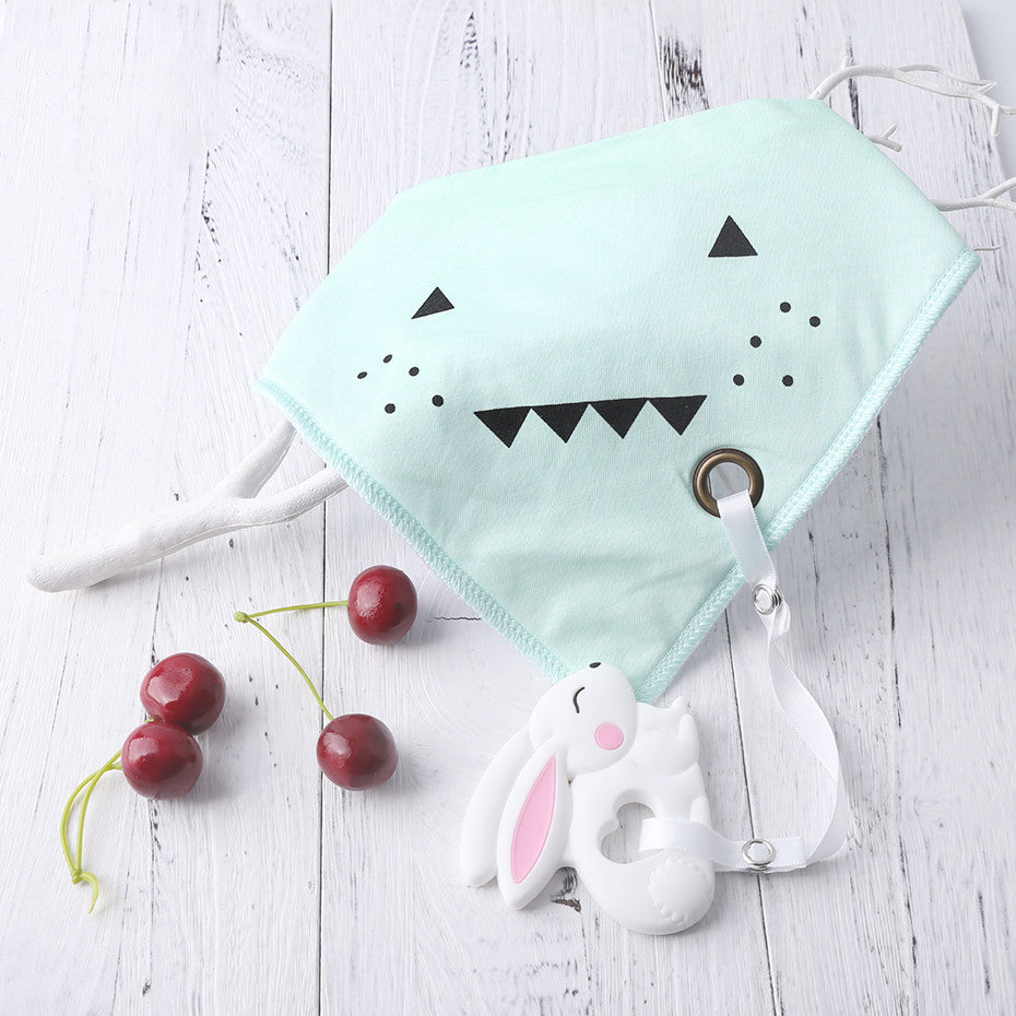 Fern & Feather CozyCare™ Cotton & Silicone Bib Set