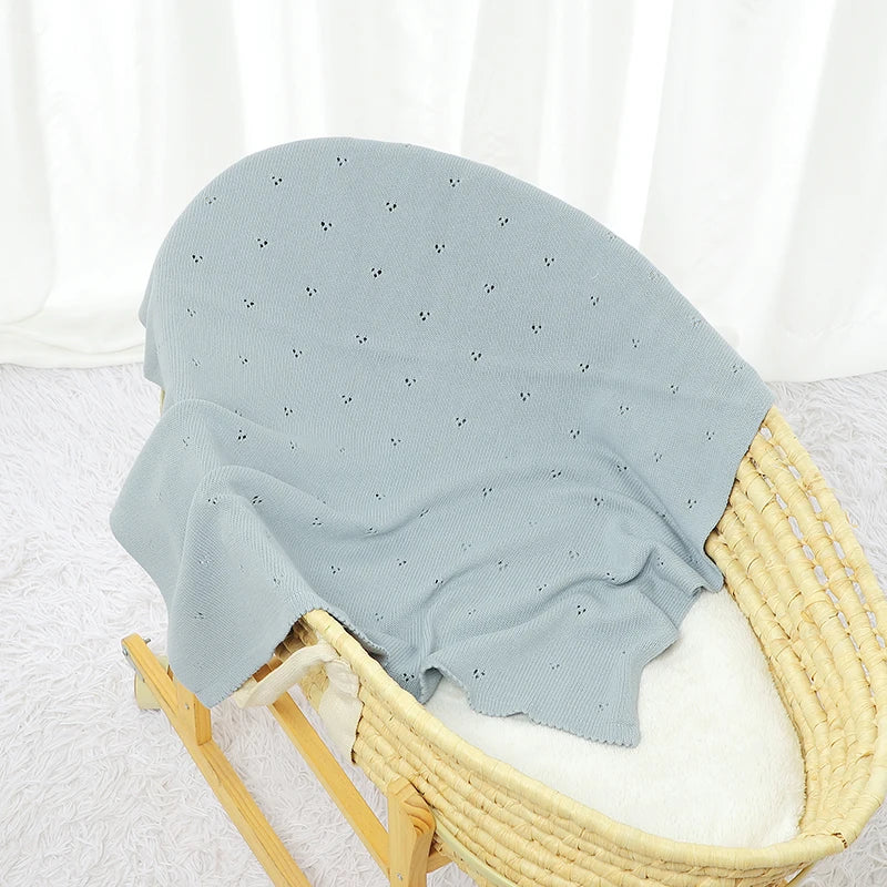 Fern & Feather™ CozyShell – Knitted Cotton Blanket