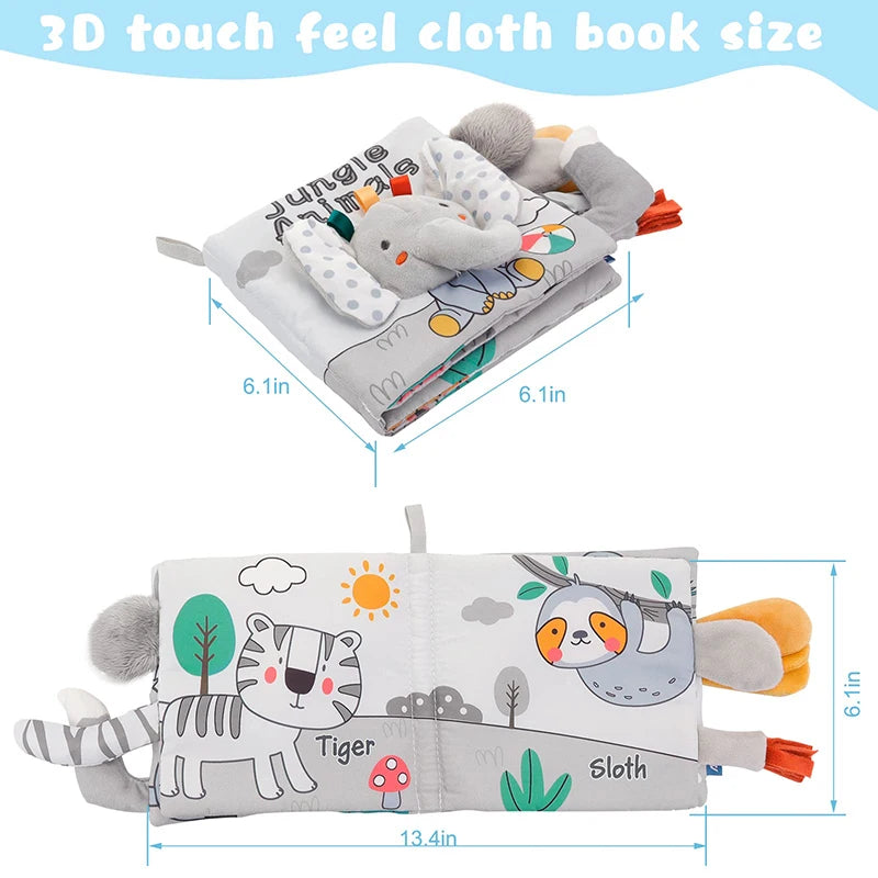 Fern & Feather™ Baby’s First Soft Book – 3D Touch & Feel Adventure