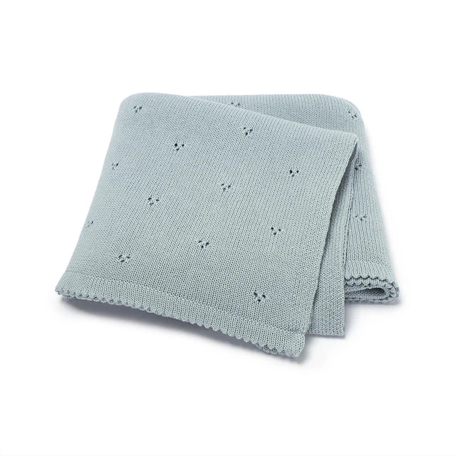 Fern & Feather™ CozyShell – Knitted Cotton Blanket