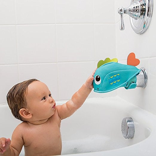 Fern & Feather™ Baby Bath Faucet Cover – Anti-Collision Safety Protector for Babies & Toddlers (Adjustable Neoprene Fabric)
