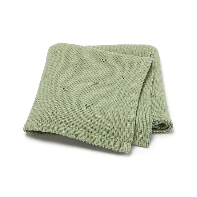 Fern & Feather™ CozyShell – Knitted Cotton Blanket