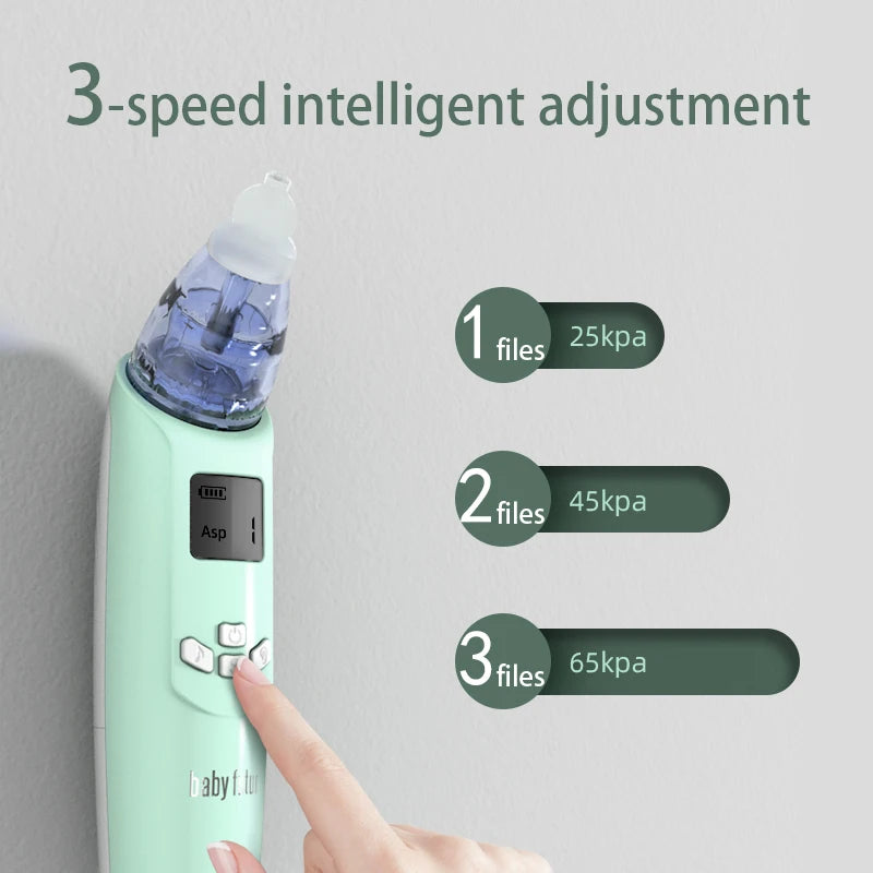 Fern & Feather™ Babyfutur Electric Nasal Aspirator – Gentle, Safe, and Hygienic Relief for Little Noses