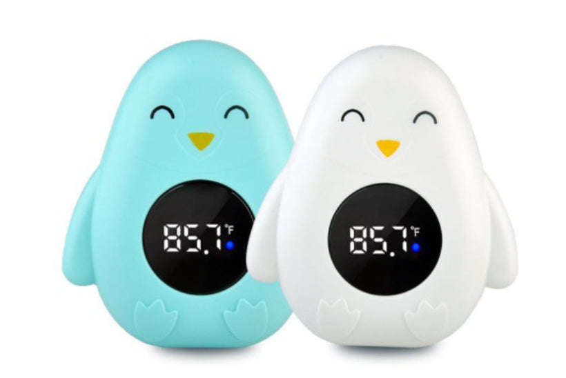 Fern & Feather™ Baby Bath Thermometer – Adorable Floating Water Thermometer for Safe Bath Time (Fish, Bunny & Penguin)